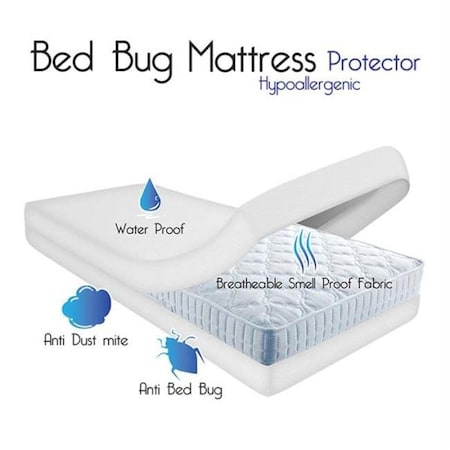 Remedy Remedy Bed Bug Dust Mite Cotton Mattress Protector- Queen 64-00001-Q